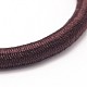 女の子のヘアアクセサリー  ナイロン糸弾性繊維ヘアゴム  ポニーテールホルダー  ココナッツブラウン  44mm OHAR-J022-10-2