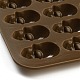 ハロウィンスカル DIY シリコーンフォンダンモールド  レジン型  チョコレート用  キャンディ  UVレジン  エポキシ樹脂工芸品作り  160x170x10mm  内径：27x16.5mm SIMO-D003-07B-4