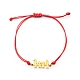 Bracelets de perles tressées en cordon ciré réglable STAS-N090-JA710-2-1