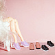 Olycraft 6 par de zapatos de muñeca de plástico de 6 colores AJEW-OC0004-40-5