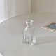ミニガラス花瓶  マイクロランドスケープドールハウスアクセサリー  小道具の装飾のふりをする  透明  55x55x110mm BOTT-PW0011-12B-1