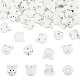 Olycraft 50 pieza de cuentas de porcelana Totoro mini gato cuentas espaciadoras de porcelana gato blanco cuentas sueltas dijes cuentas de cerámica para hacer joyas nacklace pulsera pendientes accesorios - agujero 2 mm PORC-OC0001-08-1