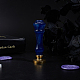 天然水晶ハンドル  ワックスシーリングスタンプ用  結婚式の招待状を作る  ミディアムブルー  7.8x2.45cm DIY-WH0224-87E-5