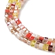 Brins de perles de verre de galvanoplastie de couleur dégradée GLAA-E042-05-B01-4