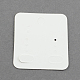 厚紙のピアスディスプレイカード  ホワイト  50x44mm X-CDIS-R024-07-2