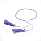 Adjustable Nylon Thread Charm Bracelets BJEW-JB04378-4