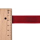 5/8インチの片面ベルベットリボン  暗赤色  5/8インチ（15.9mm）  約25ヤード/ロール（22.86メートル/ロール） OCOR-R019-15.9mm-135-2