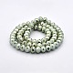 Full Rainbow Plated Faceted Rondelle Imitation Jade Glass Beads Strands GLAA-A024F-FR01-2