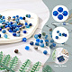 Craftdady 240 pièces 8 couleurs teintes naturelles sésame jaspe/kiwi jaspe rondelle perles G-CD0001-11-7