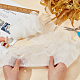 3層ポリエステルフリルトリミング  ファルバラ 人形服用波形エッジ  結婚式の衣装アクセサリー  ホワイト  122x0.3mm  2ヤード/個 DIY-WH0320-46-3