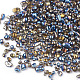 Plated Glass Seed Beads SEED-S016-07-3