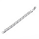 201 Stainless Steel Byzantine Chain Bracelet for Men Women BJEW-S057-76-2