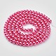 Glass Pearl Beads Strands X-HY-6D-B17-1