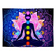Wandbehang aus Polyester mit Yoga-Thema WG68988-16-1