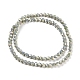 Brins de perles de verre électrolytiques à facettes (32 facettes) rondes plaquées arc-en-ciel EGLA-J130-FR16-3