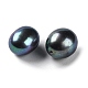 Perle di perle d'acqua dolce coltivate naturali tinte PEAR-E020-11-2