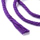 コットン糸  DIYの工芸品について  ギフトラッピングとジュエリー作り  インディゴ  3mm  約109.36ヤード（100m）/ロール OCOR-F014-01M-3