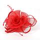 Eleganten roten fascinators uk für Hochzeiten OHAR-S164-01-1