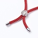 Bracelets en nylon torsadés BJEW-JB03792-M-4