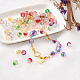 Frosted Spray Painted Glass Beads Strands GLAA-TA0003-10-13