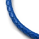 Pulseras de cordón trenzado de cuero BJEW-G675-06G-12-2