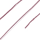 ラウンドワックスポリエステル糸ストリング  マイクロマクラメコード  ツイストコード  革縫い用  ファイヤーブリック  0.3~0.4mm  約174.98ヤード（160m）/ロール YC-D004-02A-050-3