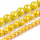 Electroplate Opaque Glass Beads Strands GLAA-T032-P4mm-AB08-4