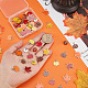 OLYCRAFT 64pcs 12 Styles Maple Leaf Pendants Fall Pumpkin Charms Autumn Theme Alloy Enamel Charm Pendants 3D Pumpkin Pendant for Thanksgiving Halloween DIY Bracelet Necklace Earrings Jewelry Making ENAM-OC0001-14-3
