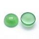 Natürliche grüne Onyx-Achat-Cabochons X-G-P393-R38-12mm-2