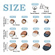 24 шт. 12 стильных плоских круглых серег-гвоздиков из смолы и орехового дерева со штифтом из нержавеющей стали 304 для женщин EJEW-TA0001-20-3