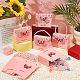 50 упаковка полых подарочных коробок для конфет с цветочным рисунком&nbsp;ABAG-TW0001-02-4