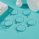 Set di 6 braccialetti elastici in turchese sintetico e perline di vetro BJEW-JB08995-2