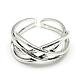 Adjustable Alloy Cuff Finger Rings RJEW-S038-029-2