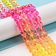 Dyed & Heated Synthetic Quartz Beads Strands G-P502-01B-05-2