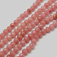 Chapelets de perles en jade de Malaisie naturelle G-M103-4mm-02-1