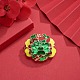 Chinese Style Alloy Enamel Chandelier Components Links X-ENAM-E329-11A-G-7