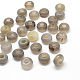 Perles européennes avec gros trou en agate grise naturelle G-Q442-05-1