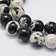 Chapelets de perles en jade blanc d'océan naturel X-G-E346-8mm-08-3