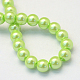 Backen gemalt pearlized Glasperlen runden Perle Stränge HY-Q003-4mm-07-4