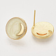 Accessoires de clous d'oreilles en laiton X-KK-N216-37G-02-NF-1