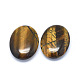 Natural Tiger Eye Oval Palm Stone G-P415-52-2