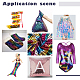 Ahadermaker 1 pc sirène tissu poupée robe vêtements décoration matériel DOLL-GA0001-05-6