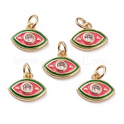 Латунные микропаве прозрачные кубические циркониевые подвески KK-C100-15G-C02