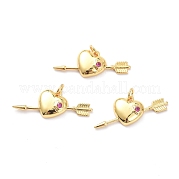 Латунные микро проложить кубического циркония подвески ZIRC-L091-086G