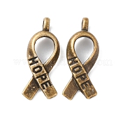 Символическая лента надеяться подвески сплава тибетский стиль TIBEP-R344-11AB-FF