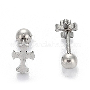 Серьги-штанги для хрящей из нержавеющей стали 201 EJEW-R147-31