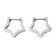 304 Stainless Steel Huggie Hoop Earrings STAS-R115-23P