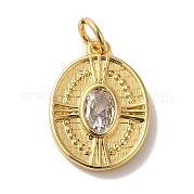 Подвеска из латуни с микропаве из кубического циркония KK-U027-37G