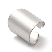 304 anillo de puño abierto de acero inoxidable RJEW-Z015-02P