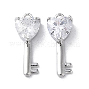 Латунные микро проложить кубического циркония подвески KK-F872-14P